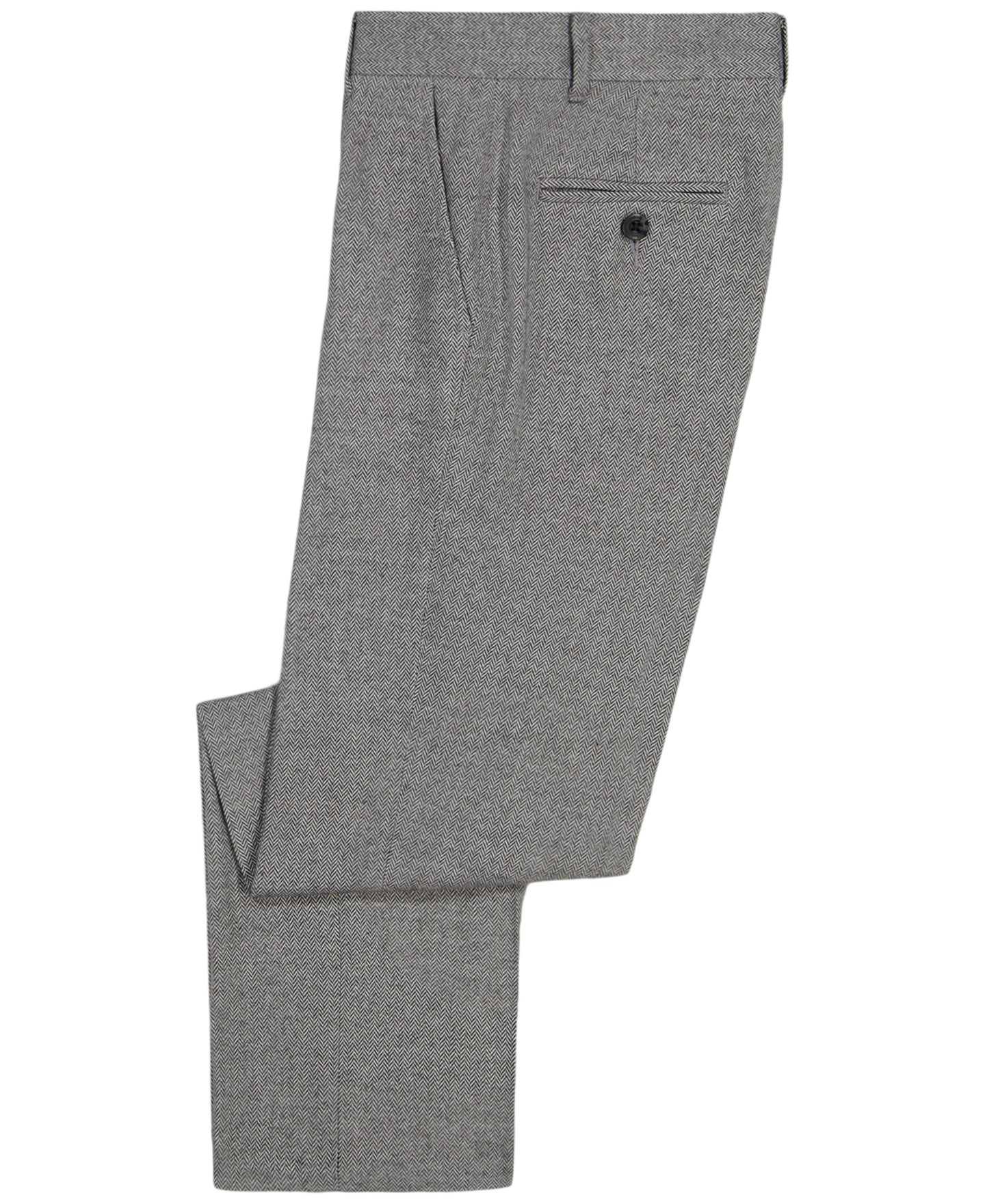Брюки Tommy Hilfiger Brushed Herringbone Straight-Leg Pants для мальчиков, цвет: Серый меланжевый — фото 3