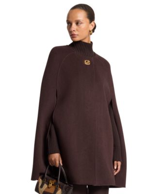 Women's Turn Lock Wool-Blend Cape