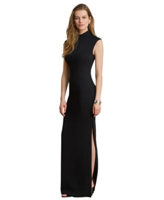 Women's Mock Neck Column Gown