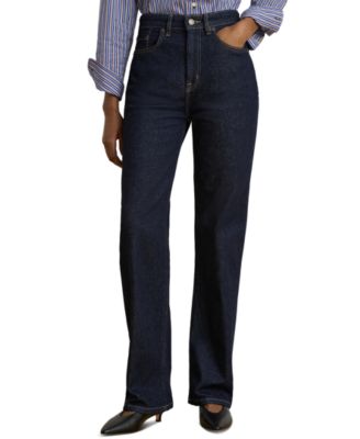 Women's High-Rise Straight-Leg Jeans