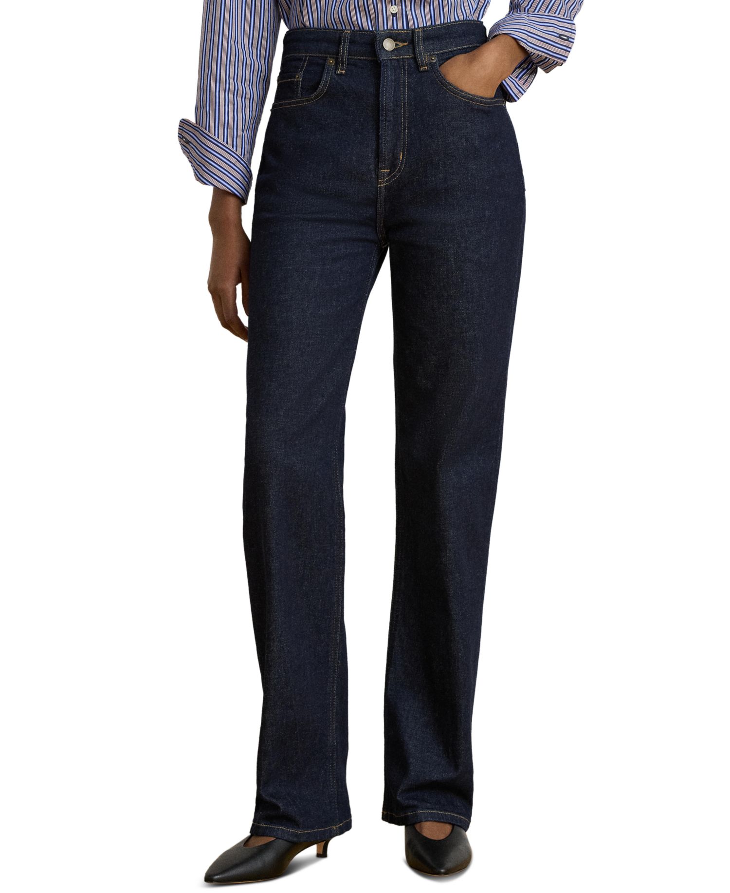 Women's High-Rise Straight-Leg Jeans