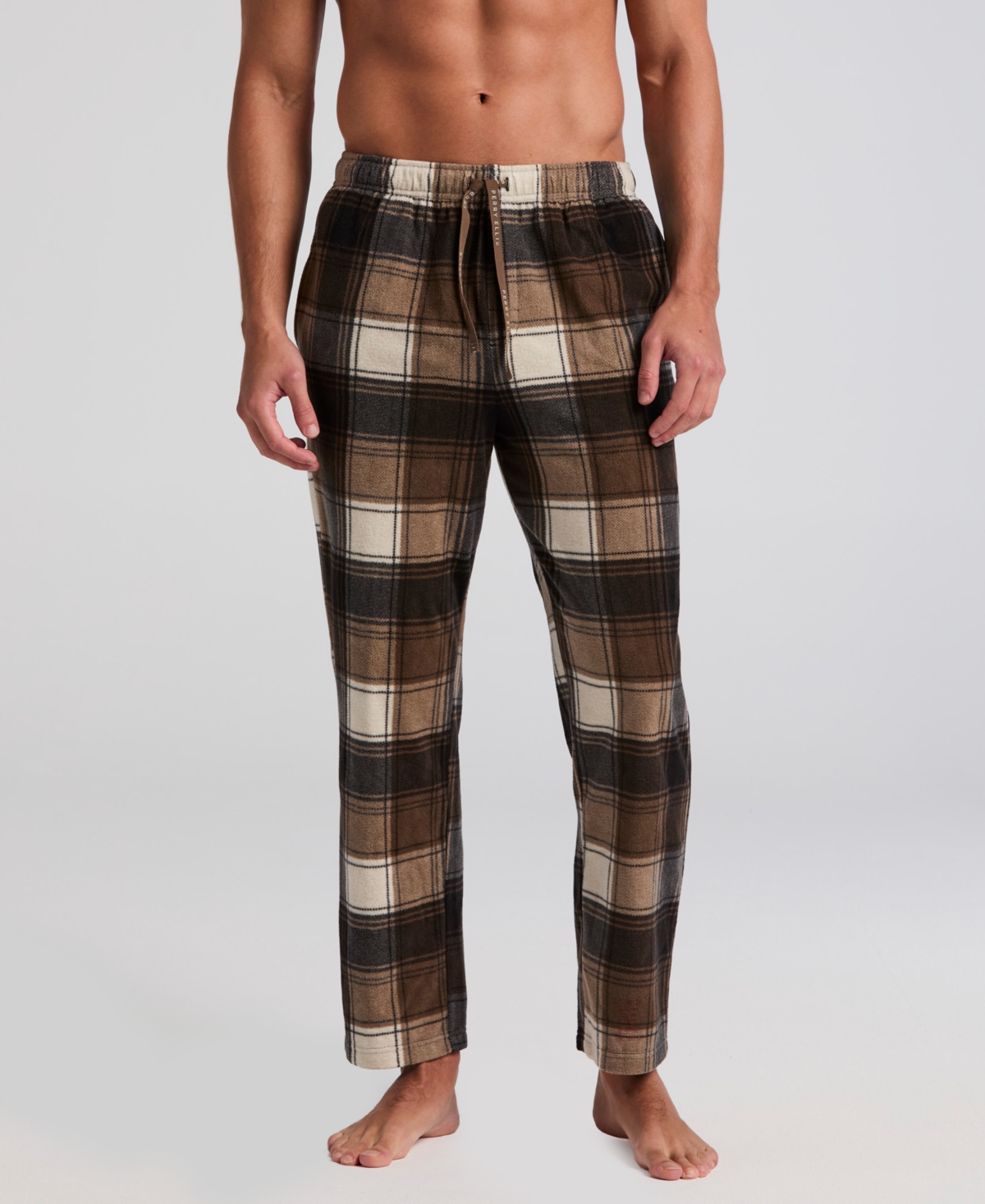 Perry Ellis Portfolio Men's Fleece Pajama Pants - Chocolate Chip