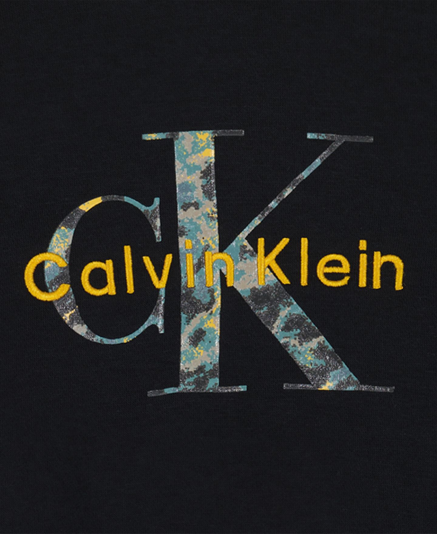 Детский комплект Calvin Klein: флисовое худи с длинным рукавом и джоггеры, 2T-7, цвет: Чёрный / Хаки — фото 5