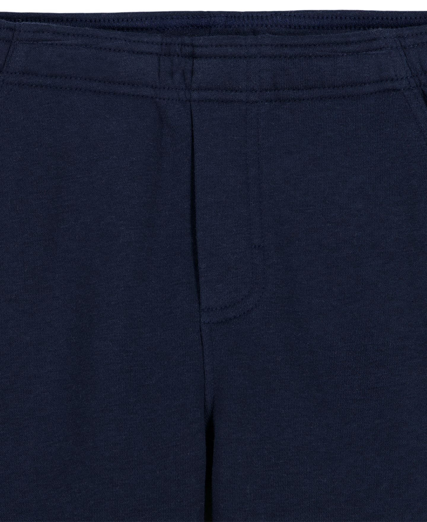 Детский комплект Calvin Klein: флисовое худи и джоггеры из хлопковой смеси, 2T-7, цвет: Кремовый / Тёмно-синий — фото 3