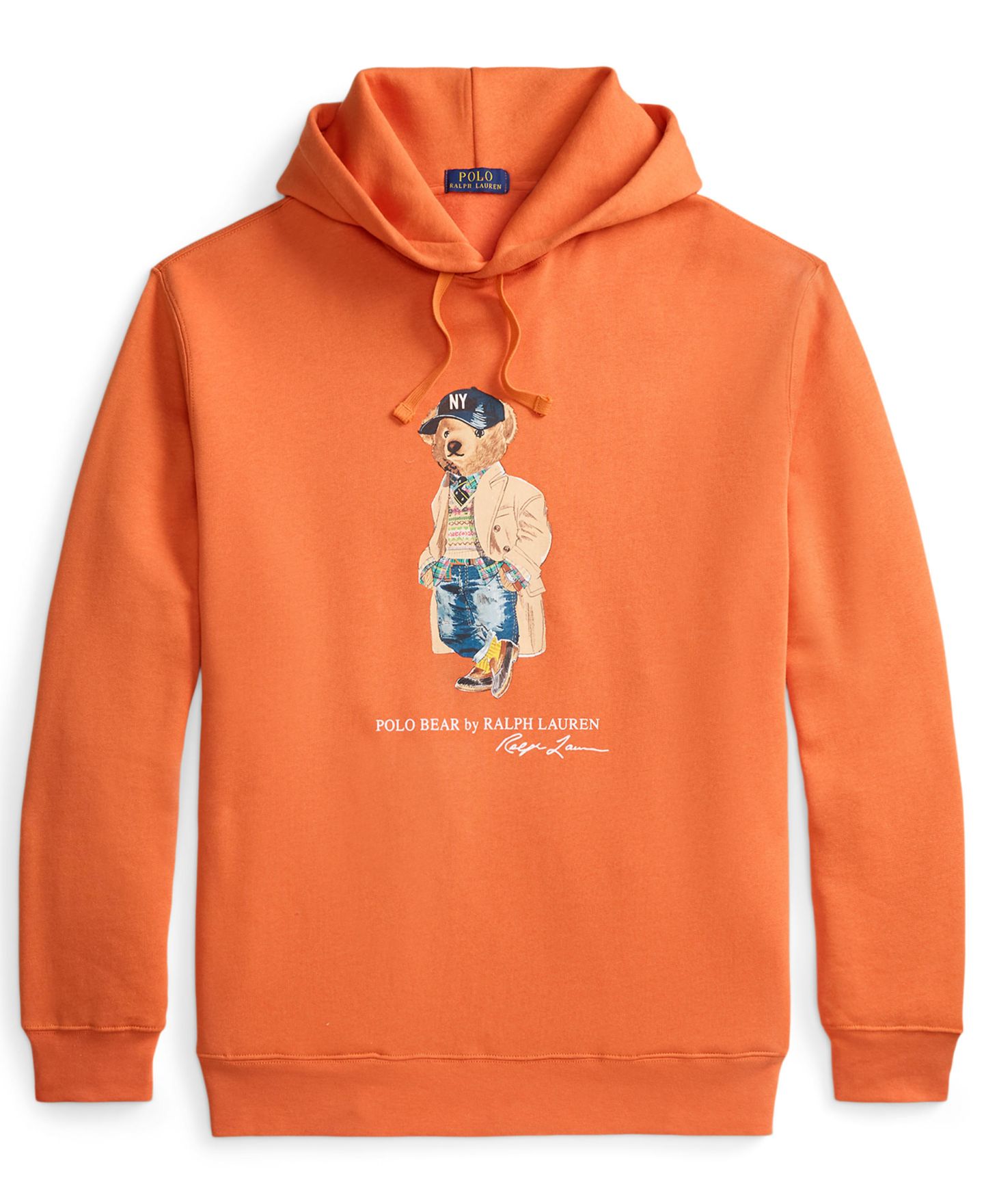 Мужское худи Polo Ralph Lauren Big & Tall Polo Bear Fleece Graphic, цвет: Небесно-голубой — фото 5