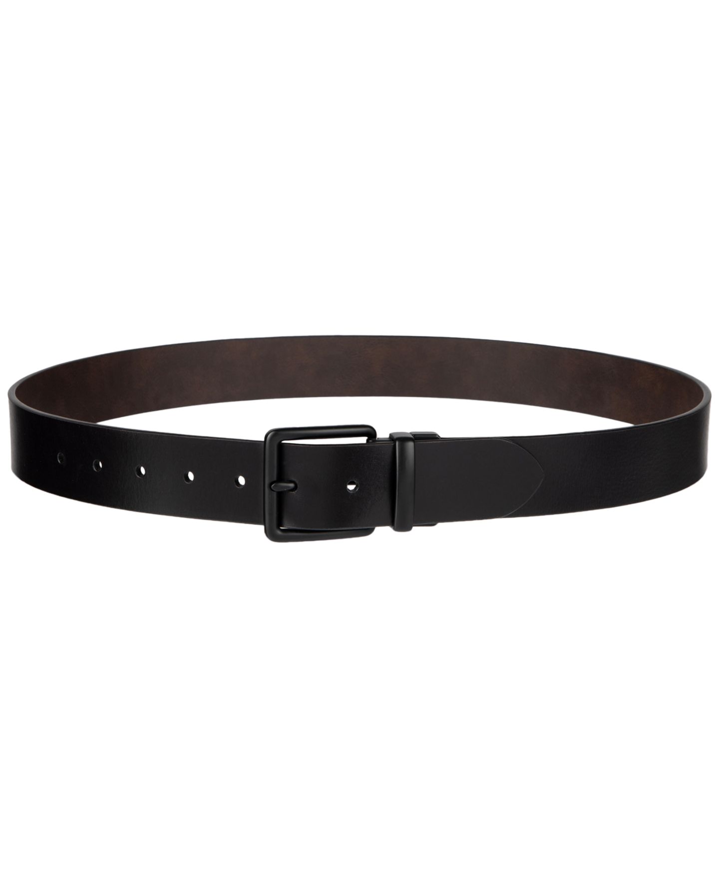 Мужской ремень Levi's 38MM Reversible Leather-Blend Belt, цвет: Чёрный / Коричневый — фото 4