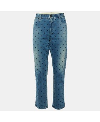 Women's Embroidered Denim Slim Fit Jeans