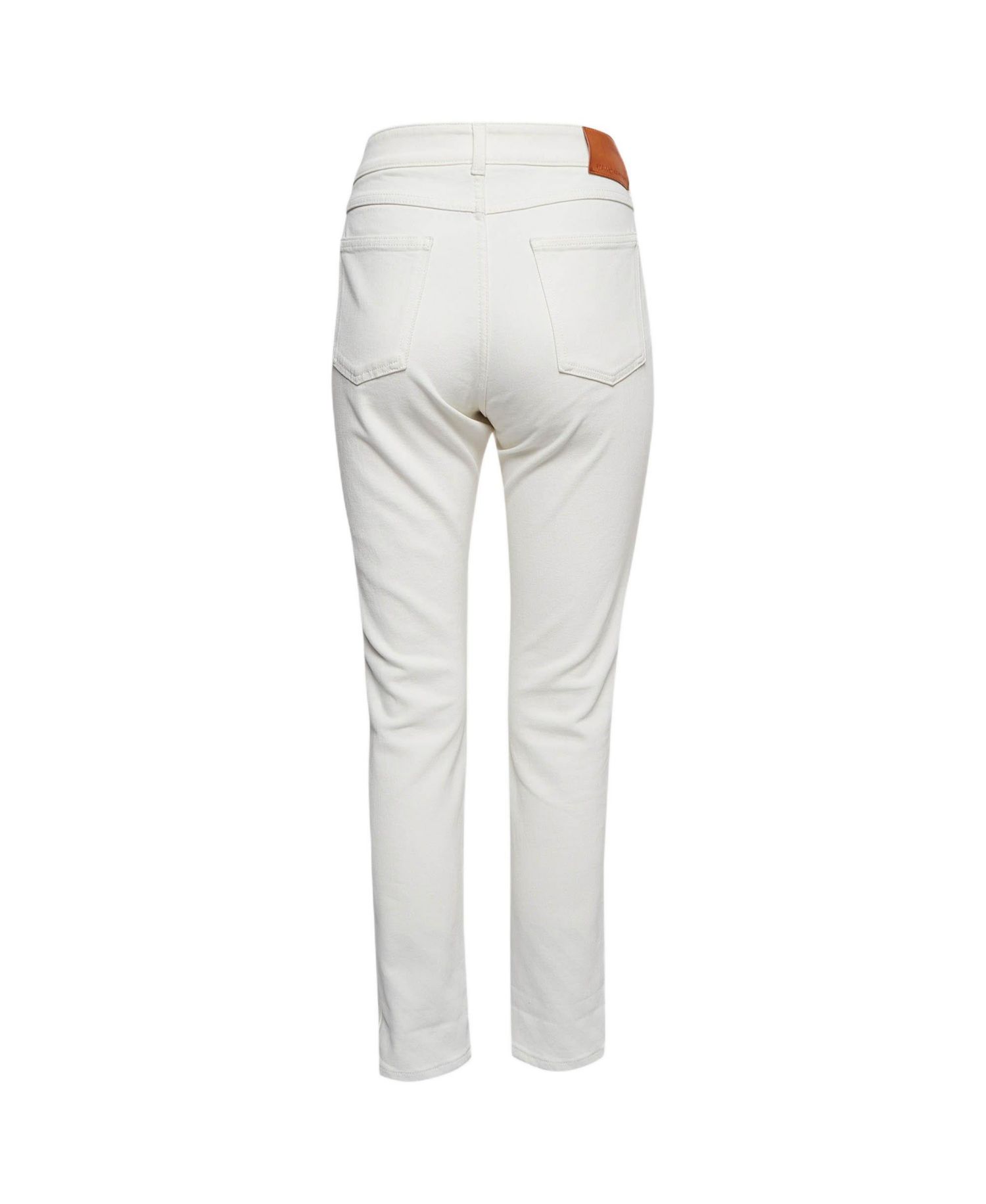 Women's Hem Printed Denim Jeans