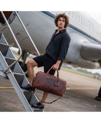 Forge Leather Duffle Bag with Shoe pocket