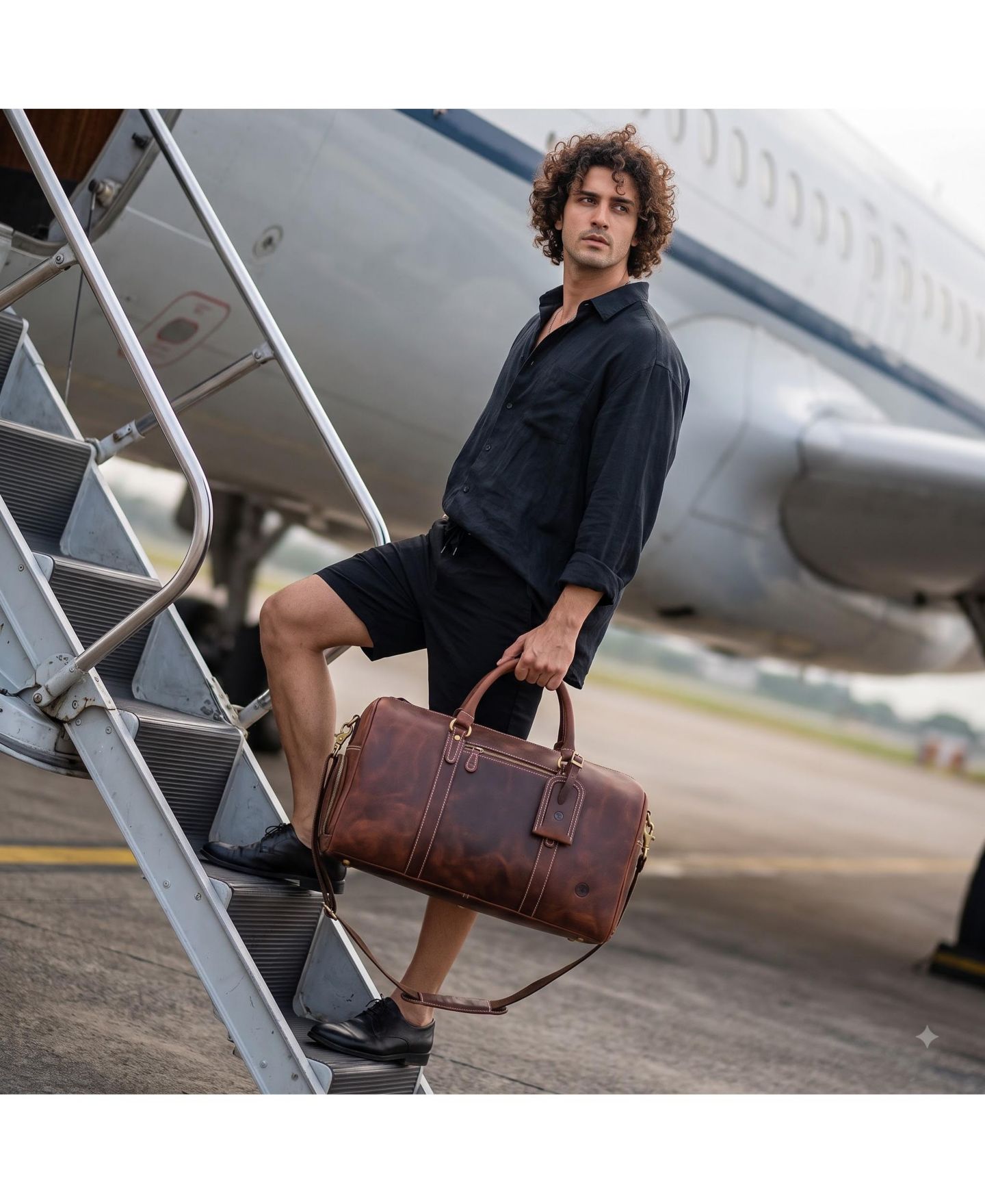 Сумка Aaron Leather Goods Forge Leather Duffle Bag with Shoe pocket — фото 1