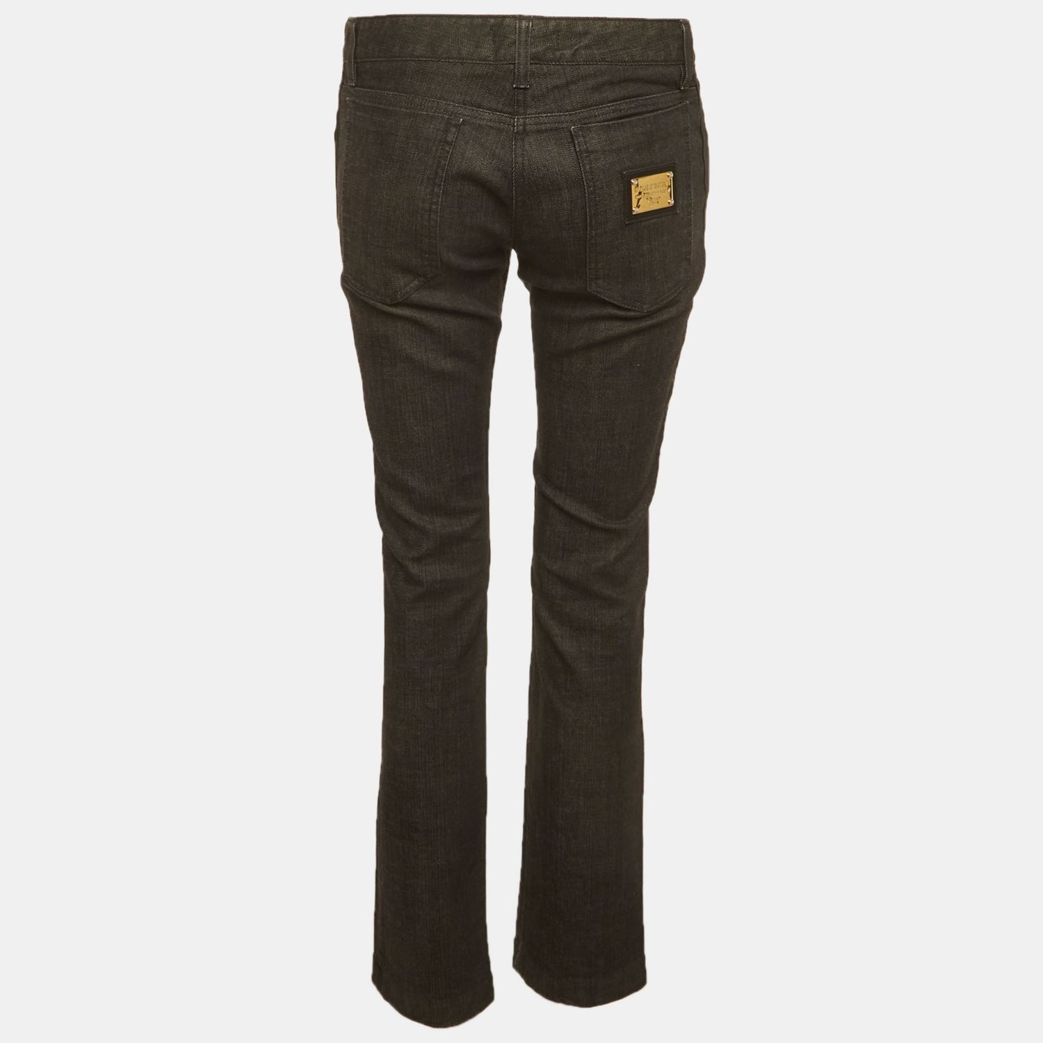 Dolce & Gabbana Women's Satin Trim Slim-Fit Jeans