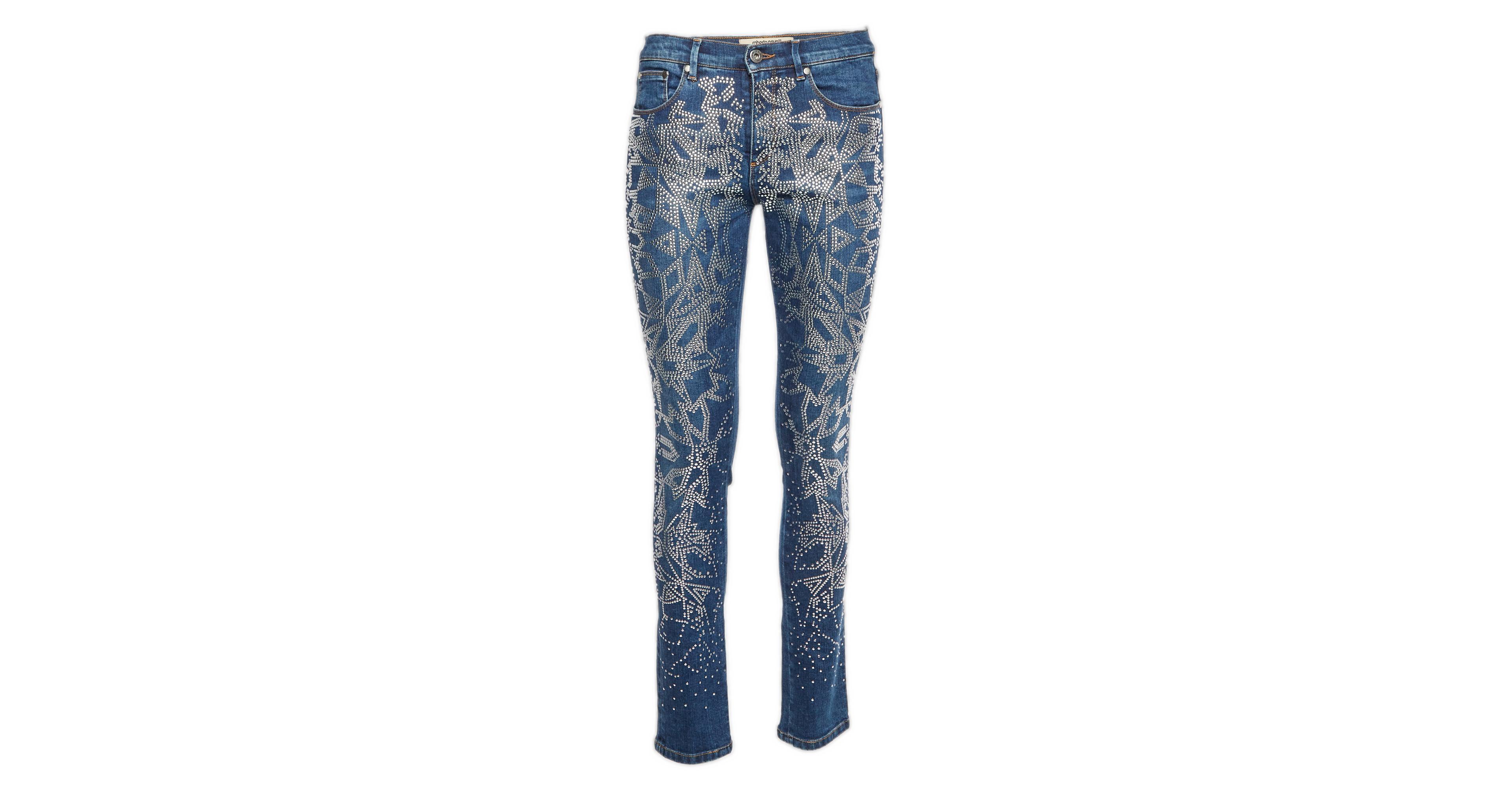 Roberto Cavalli Women's Studded Skinny Jeans