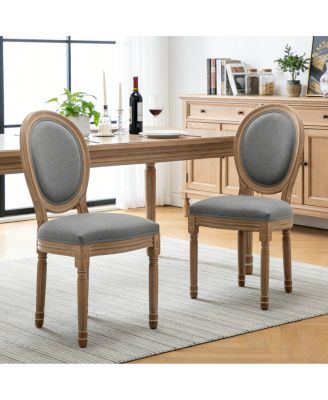 Farmhouse Solid Wood Dining Chairs Set of 2