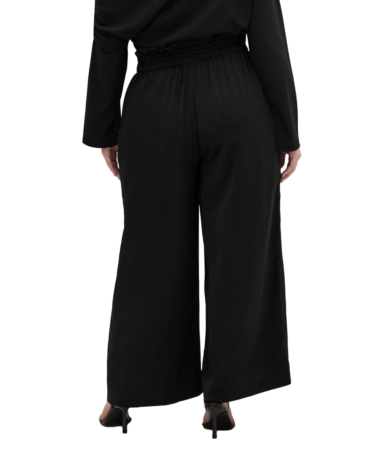City Chic Plus Shania High-Rise Wide-Leg Pants