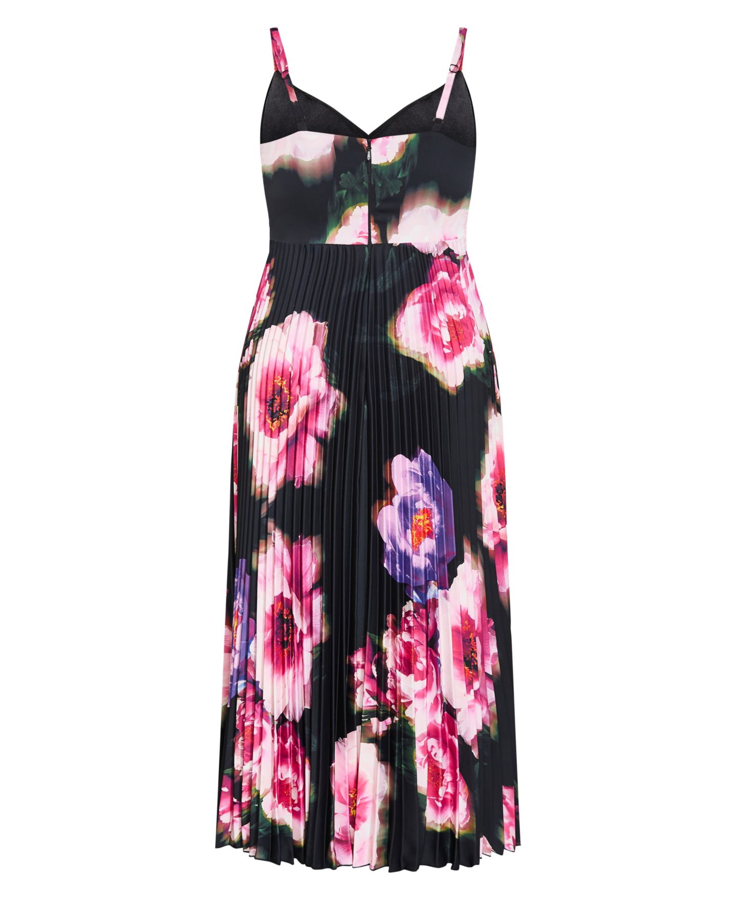 Женское платье CITY CHIC Ariana Print Pleat Maxi, цвет: Розовый — фото 6