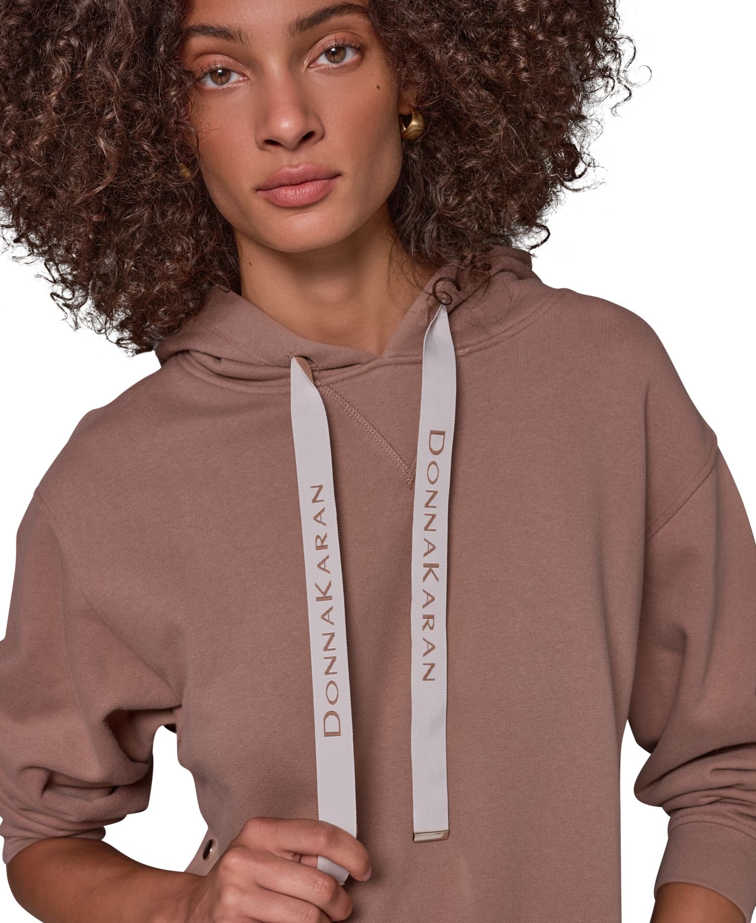 Women's French-Terry Long-Sleeve Side-Snap Hoodie