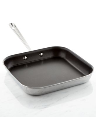 All-Clad - Stainless Steel Nonstick Square Griddle, 11"