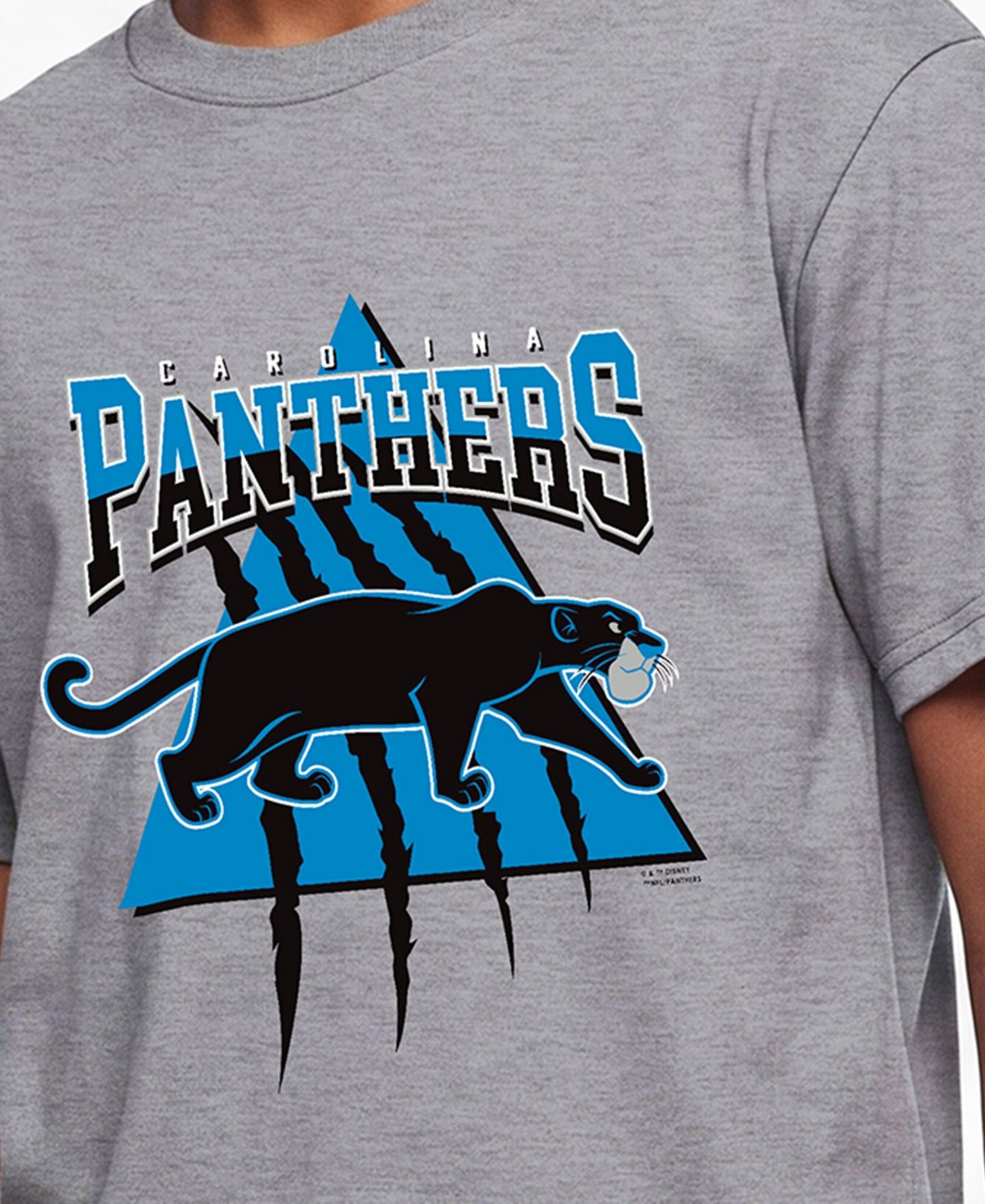 Детская футболка Champion Heather Gray Carolina Panthers Disney X Champion — фото 2