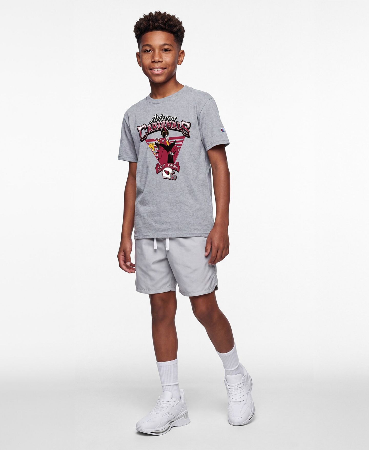 Детская футболка Champion Heather Gray Arizona Cardinals Disney X Champion — фото 4
