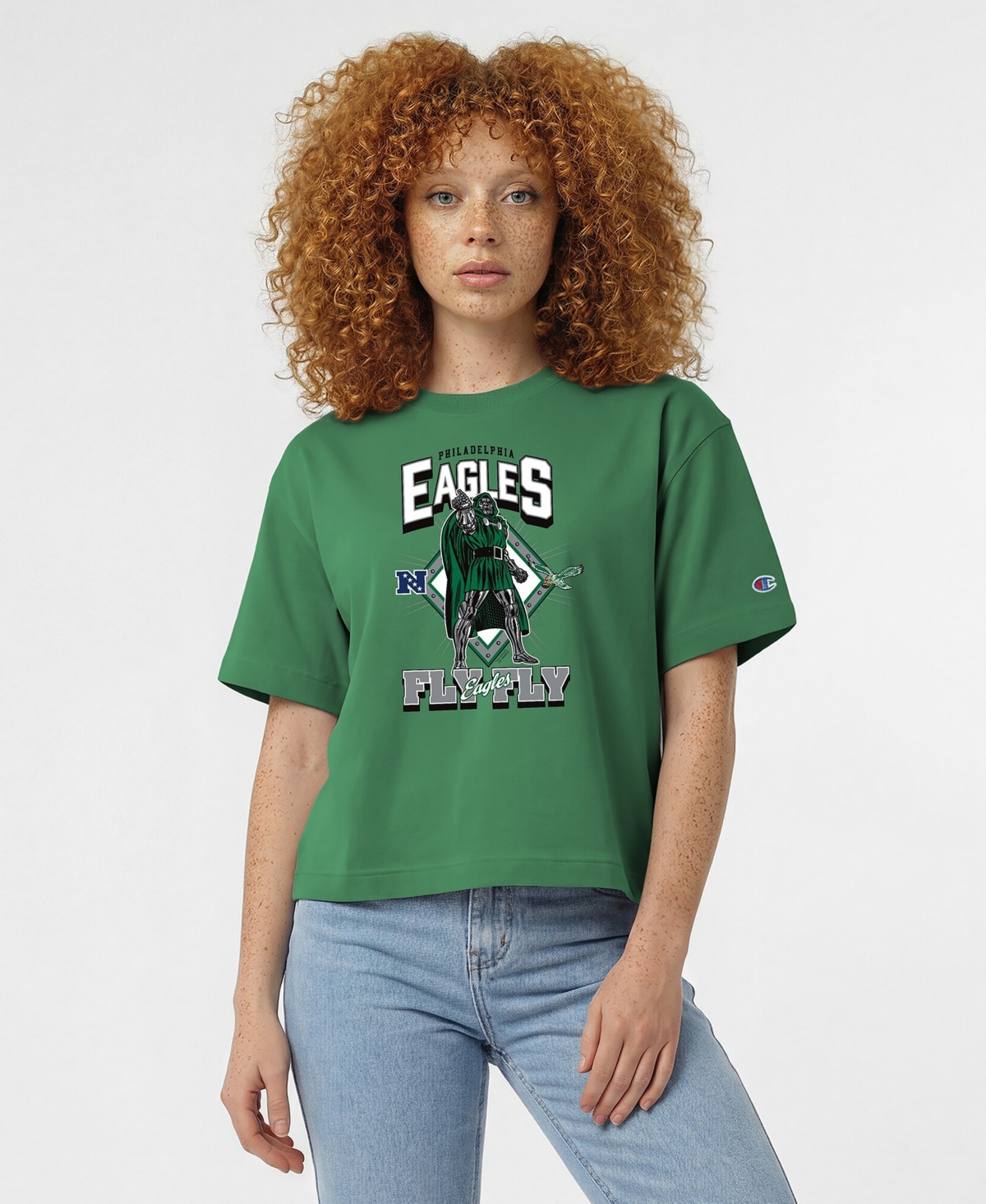 Champion Women's Green Philadelphia Eagles Disney X All Star T-Shirt