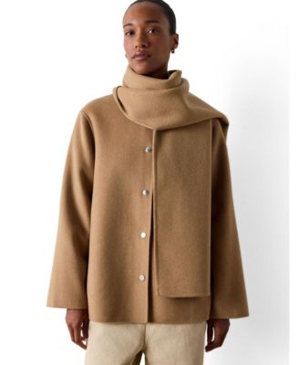 Women's Double Faced Scarf Coat