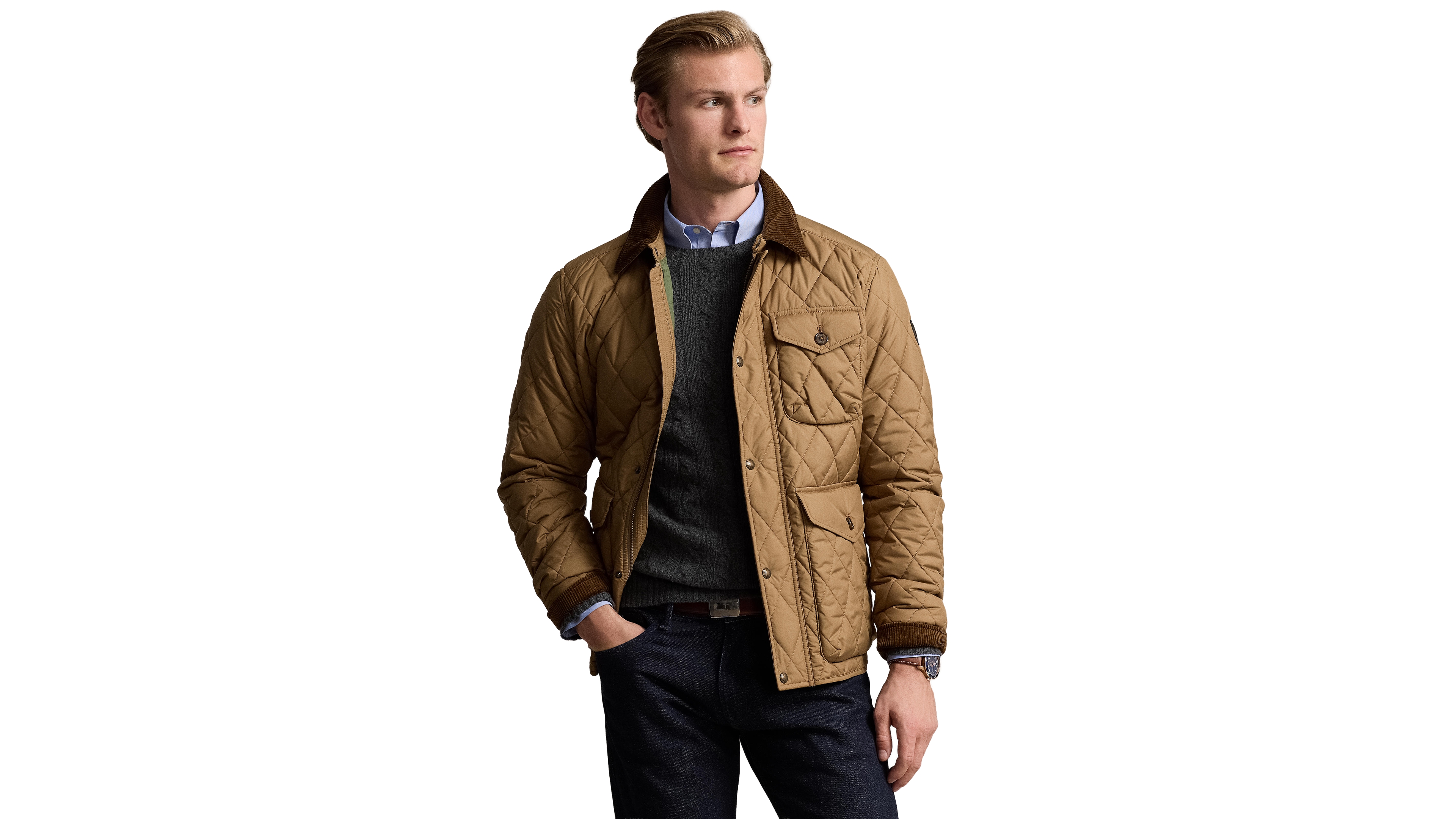 Polo Ralph Lauren Men's Beaton Quilted Water-Repellent Full-Zip Jacket