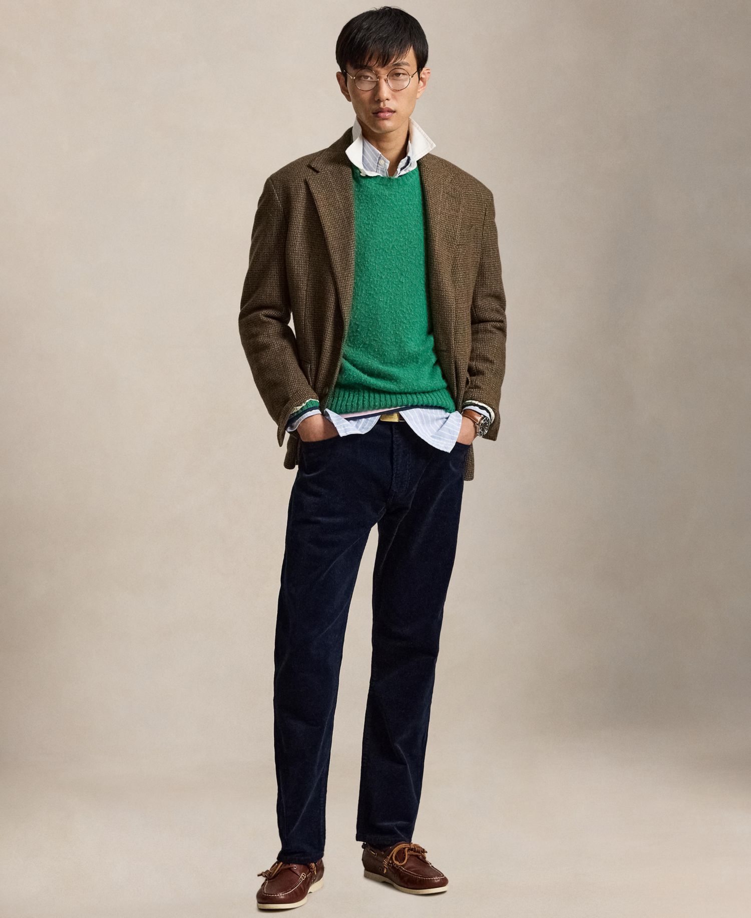 Men's Hampton Stretch Straight-Leg Corduroy Pants
