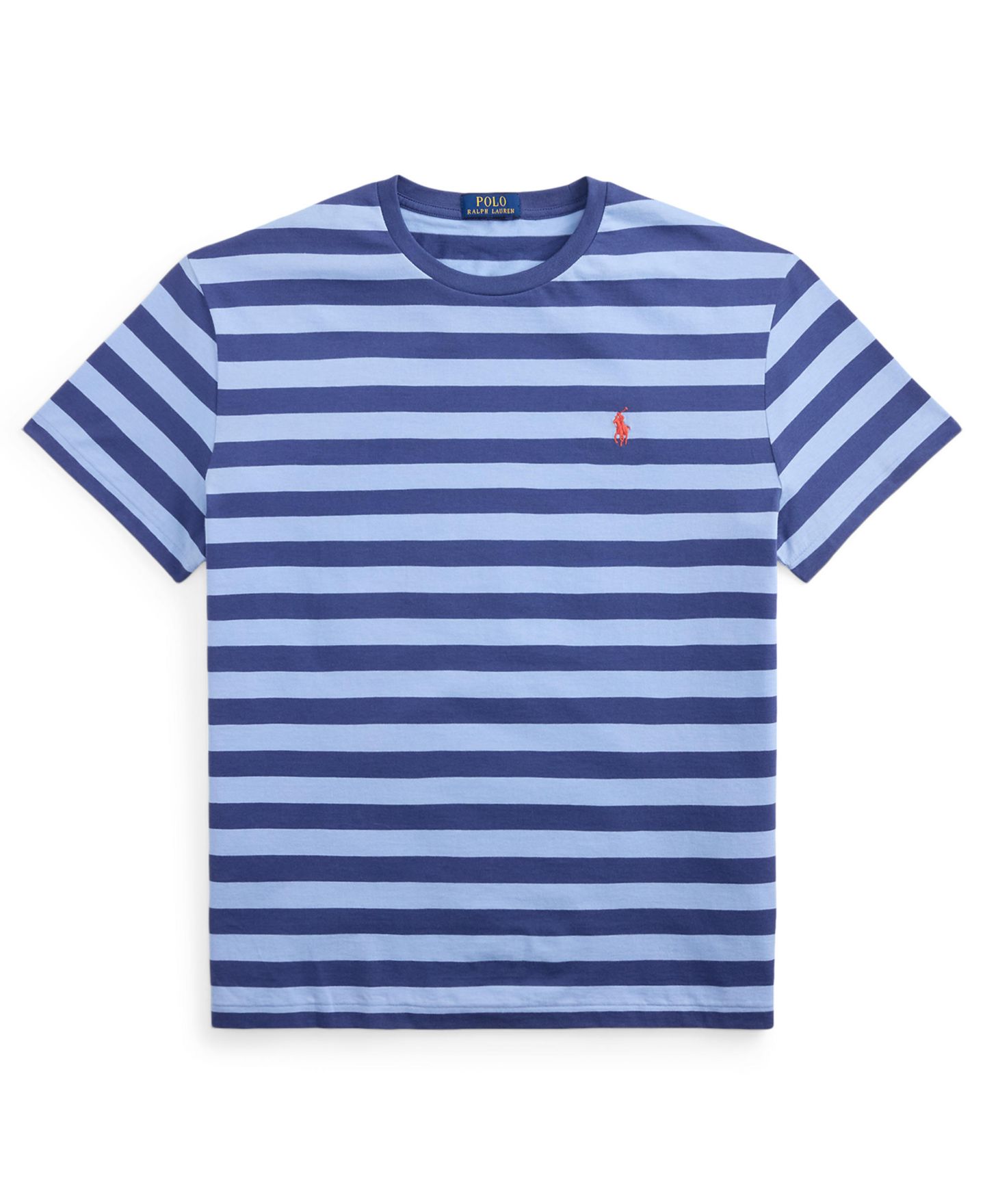 Мужская футболка Polo Ralph Lauren Classic-Fit Stripe, цвет: Шамбре синий / Тёмно-синий — фото 5