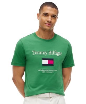 Men's Logo Embroidered Flag T-Shirt