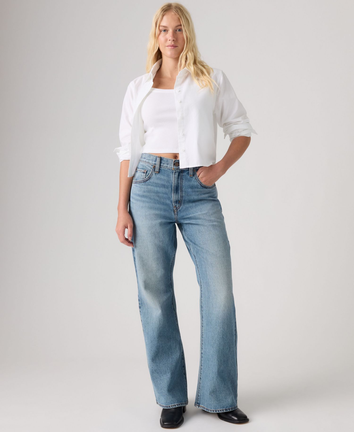 Women's Cinch High-Waisted Flare Jeans