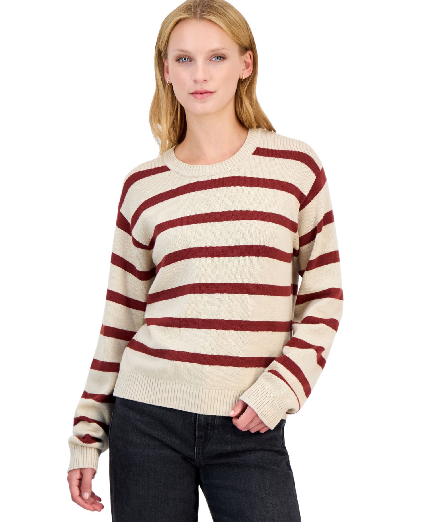 Women's Bema Long-Sleeve Striped Sweater