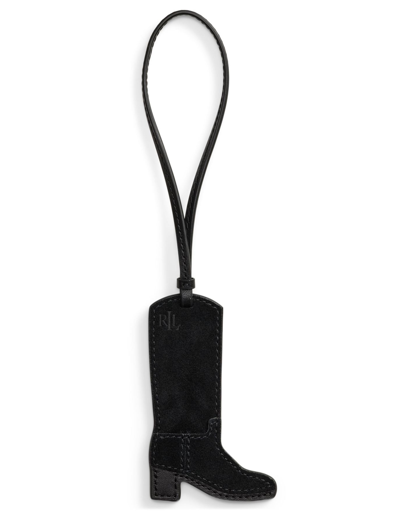 Женский брелок Lauren Ralph Lauren Suede Boot Charm, цвет: Чёрный — фото 1