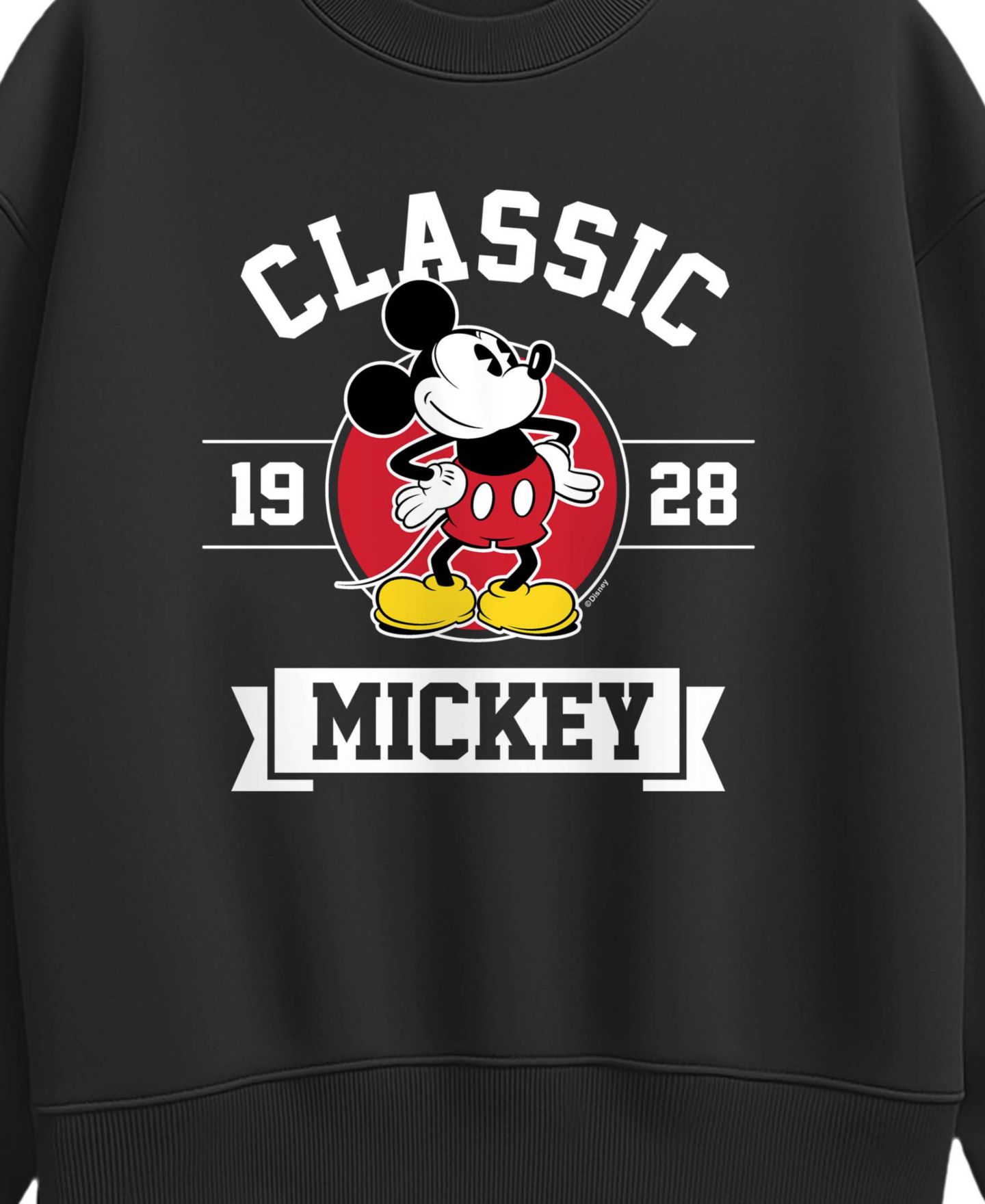 Женский свитшот Hybrid Apparel Plus Size Mickey Mouse Long-Sleeve Graphic, цвет: Чёрный — фото 3