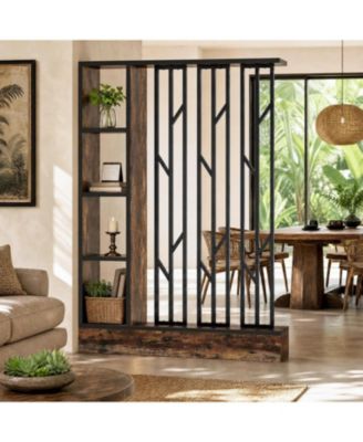 71" Room Divider with Storage, Wall Partition Screen