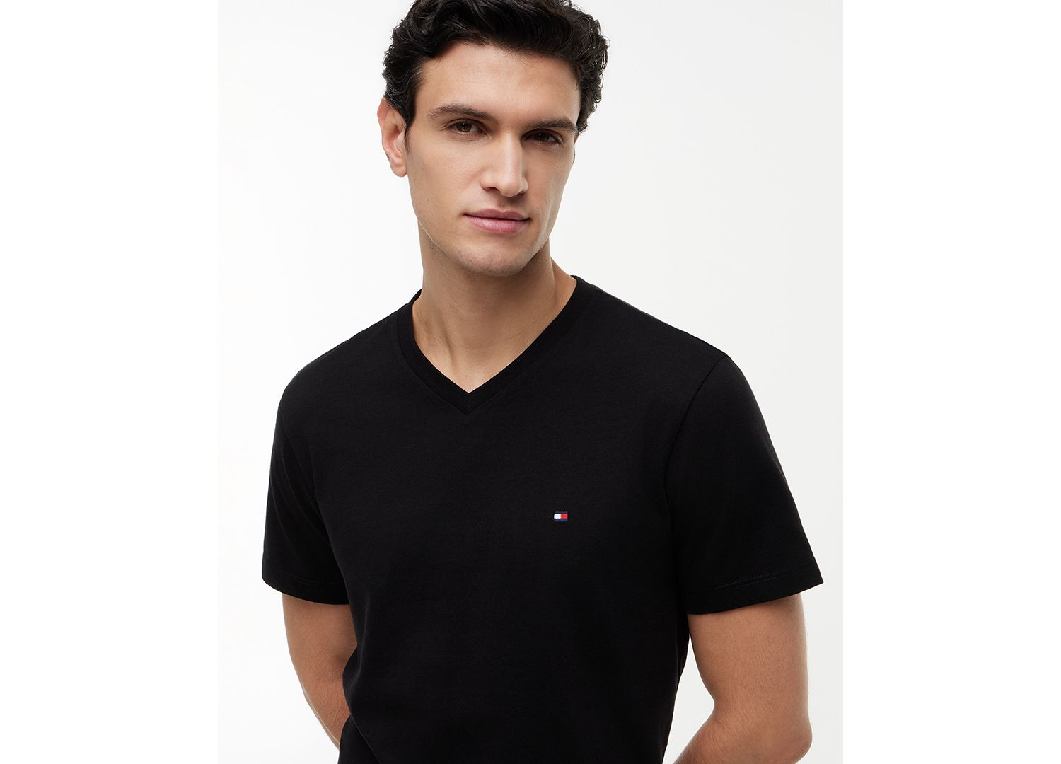 Men's Essential Cotton V-Neck Regular-Fit T-Shirt