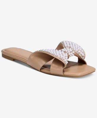 Women's Pearlaa Square Toe Embellished Sandals