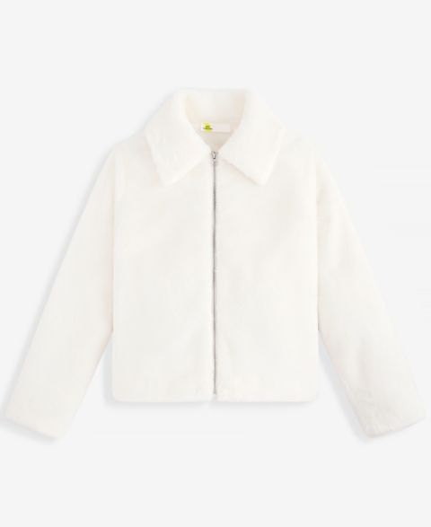 Куртка Epic Threads Solid Faux-Fur Jacket для девочек-малышей, цвет: Angel Whit