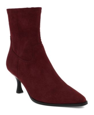 Women's Aletta Pointed Toe Kitten Heel Dress Booties