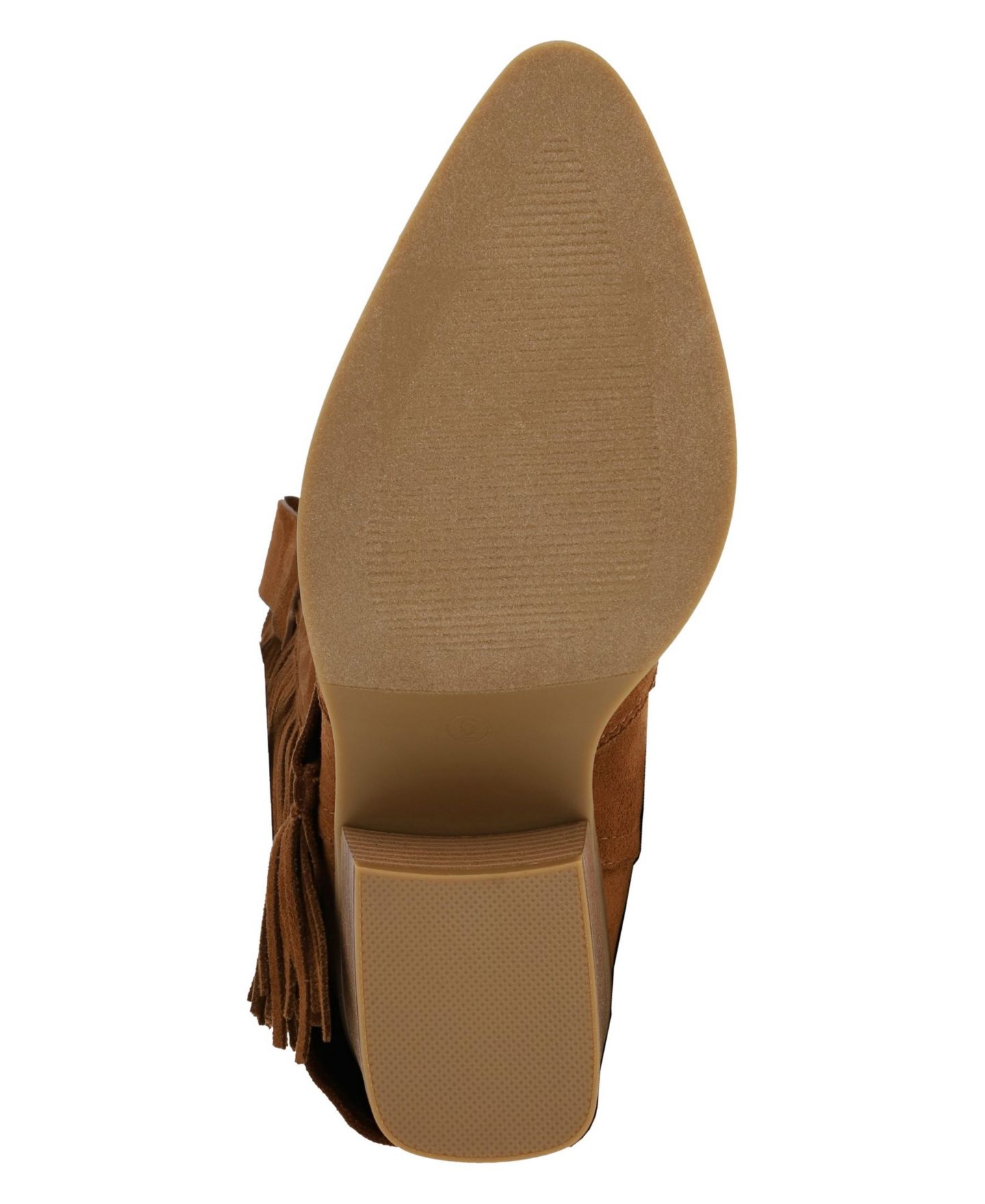 Женские ботинки MIA Cordell Fringe Pointed Toe Block Heel, цвет: Коньячный — фото 5