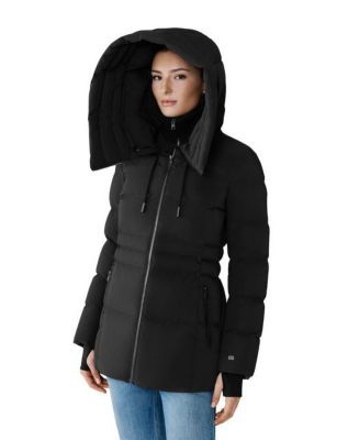 Women's Soia and Kyo JUNE Down Coat With Bib