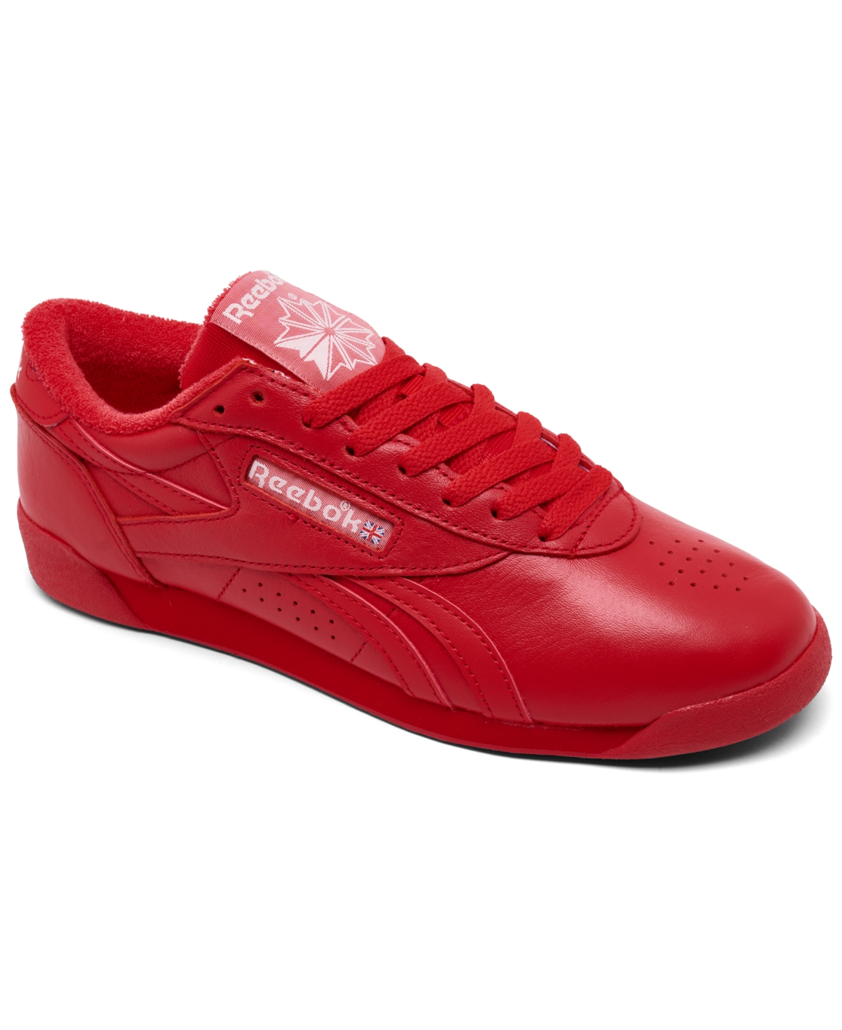 Reebok Womens Freestyle Lo Casual Sneakers from Finish Line  Vector red