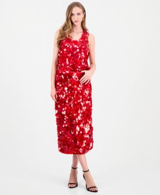 Women's Sequin Pull-On Midi Skirt