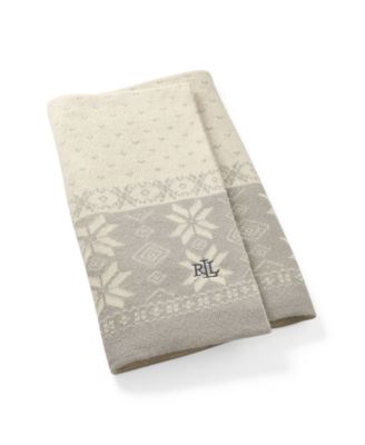 Ingrid Snowflake Throw, 50" x 70"