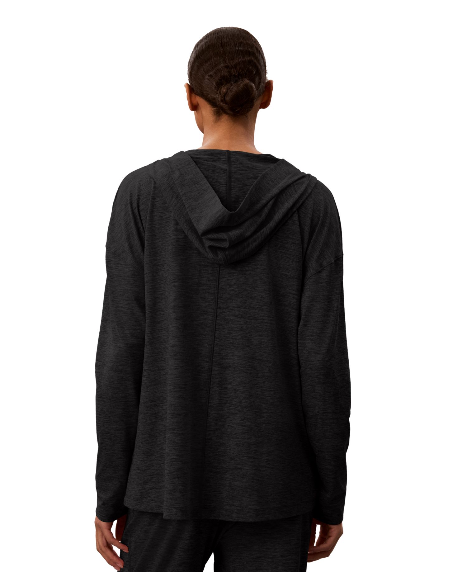 Women's Melange Lightweight Hooded Jacket