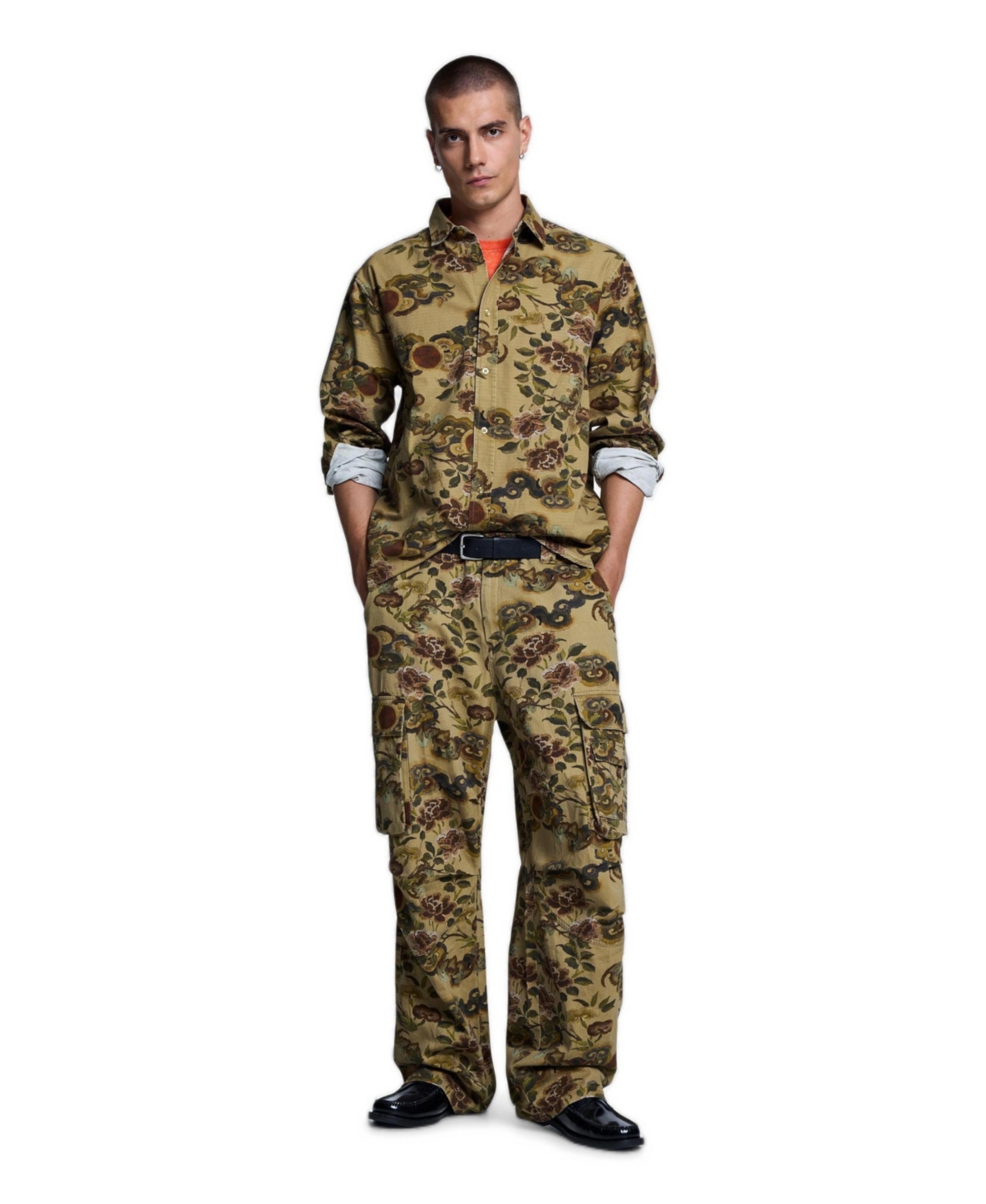 Desigual Men's Dragon Print Shirt
