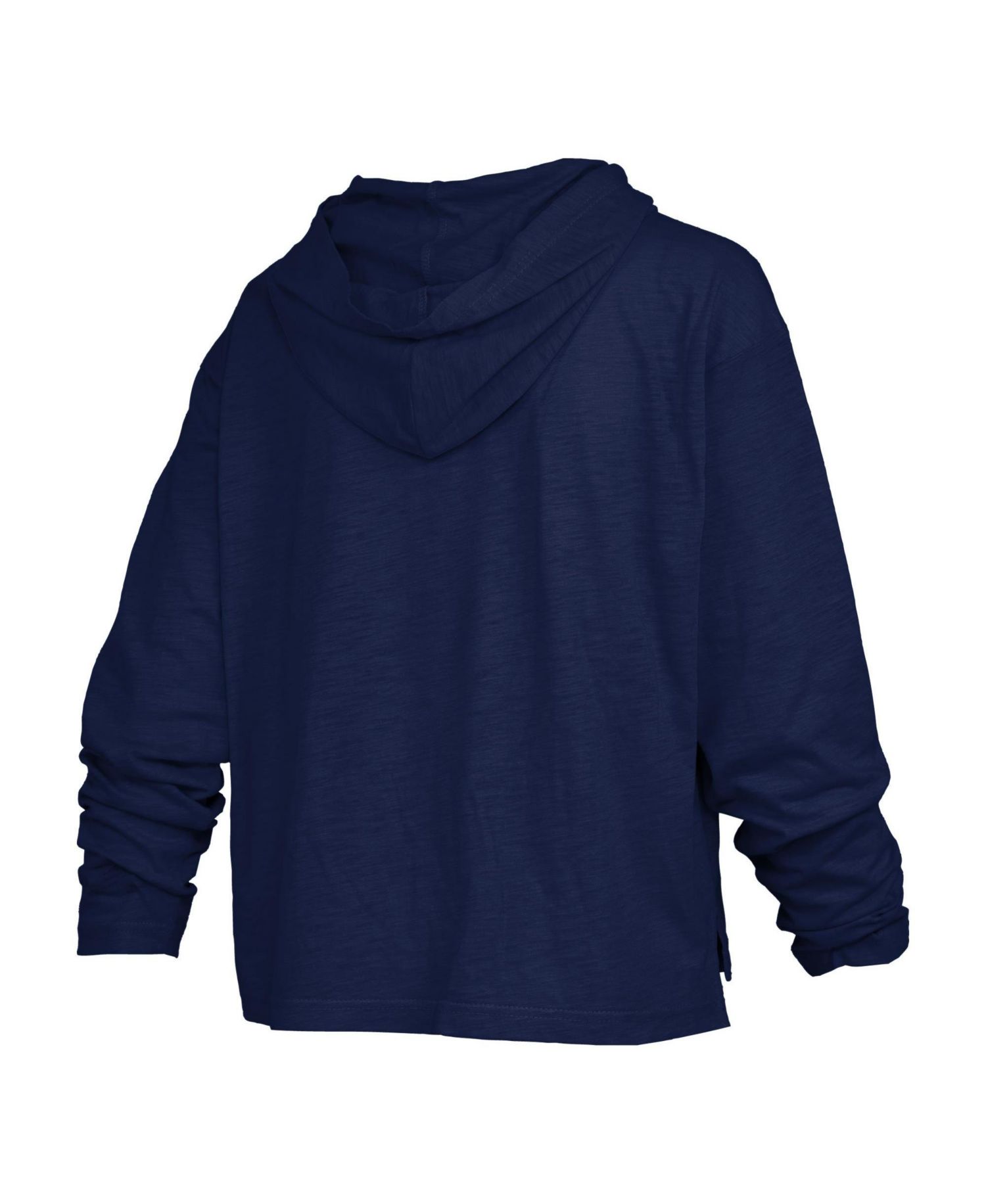 Women's Ole Miss Rebels Nelson Arch Over Logo Slub Oversized Long-Sleeve Hooded T-Shirt