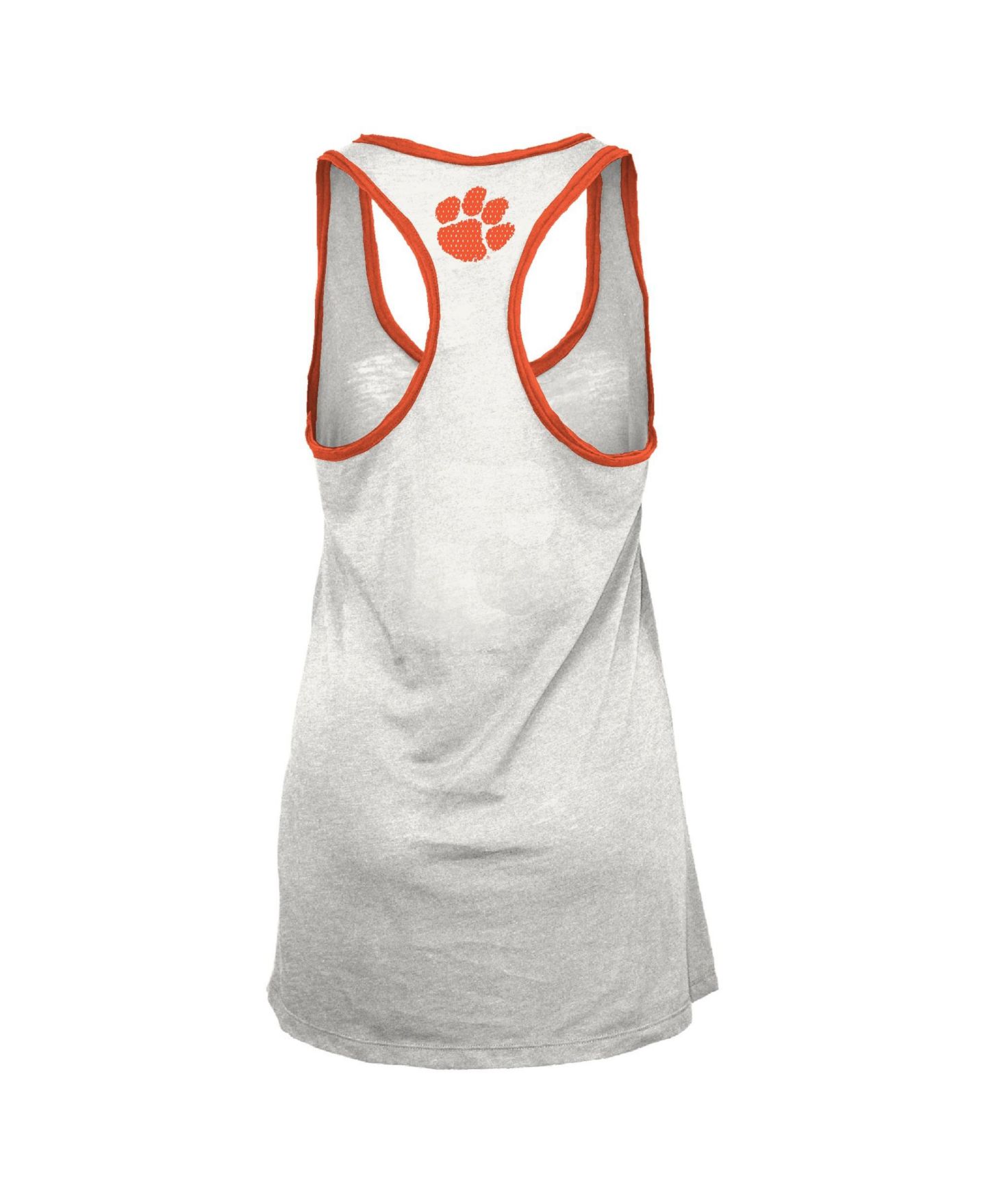 Женский топ Pressbox Clemson Tigers Tracy Racerback-Burnout — фото 3