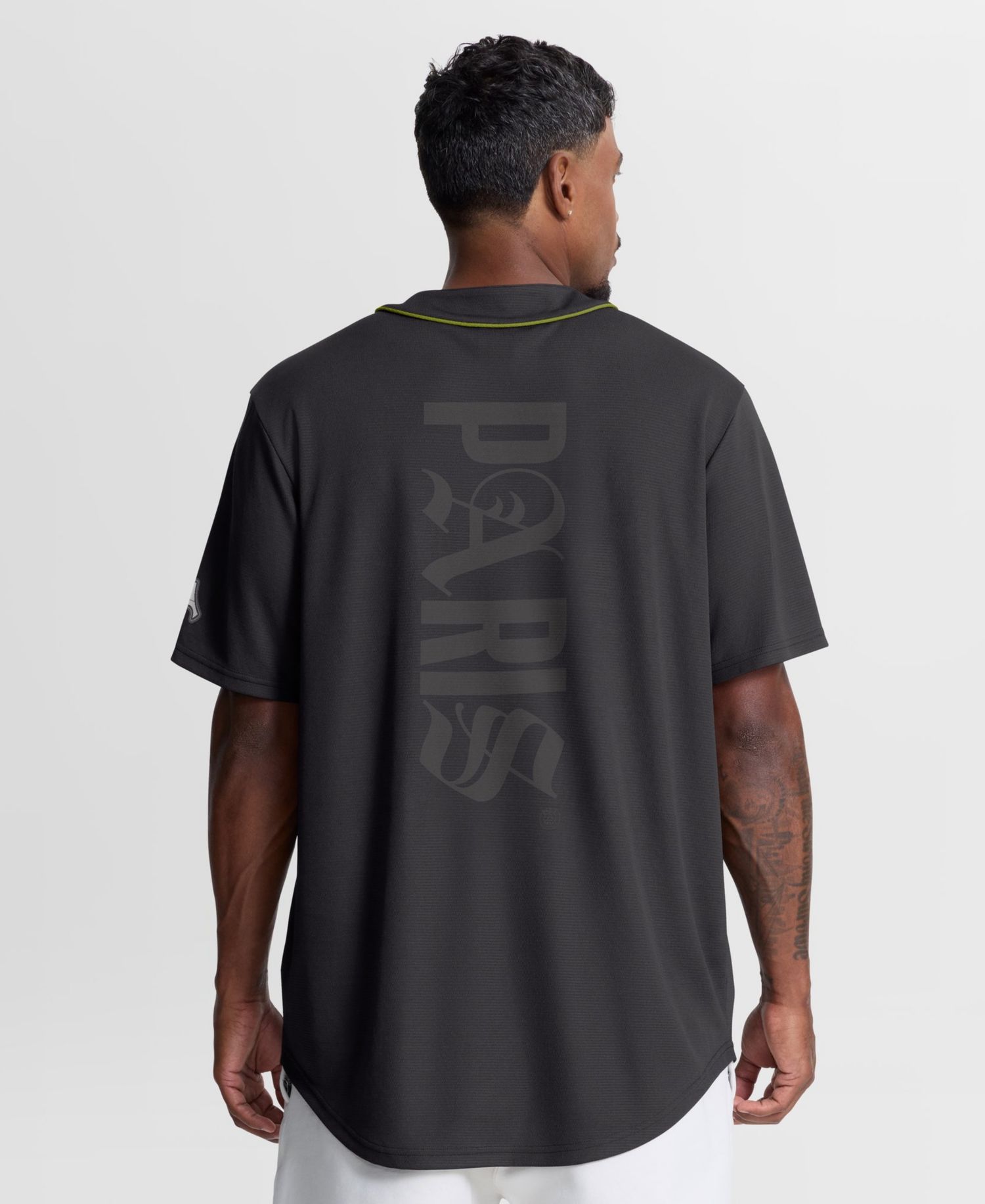 Men's Paris Saint-Germain Oversized V-Neck Baseball Jersey