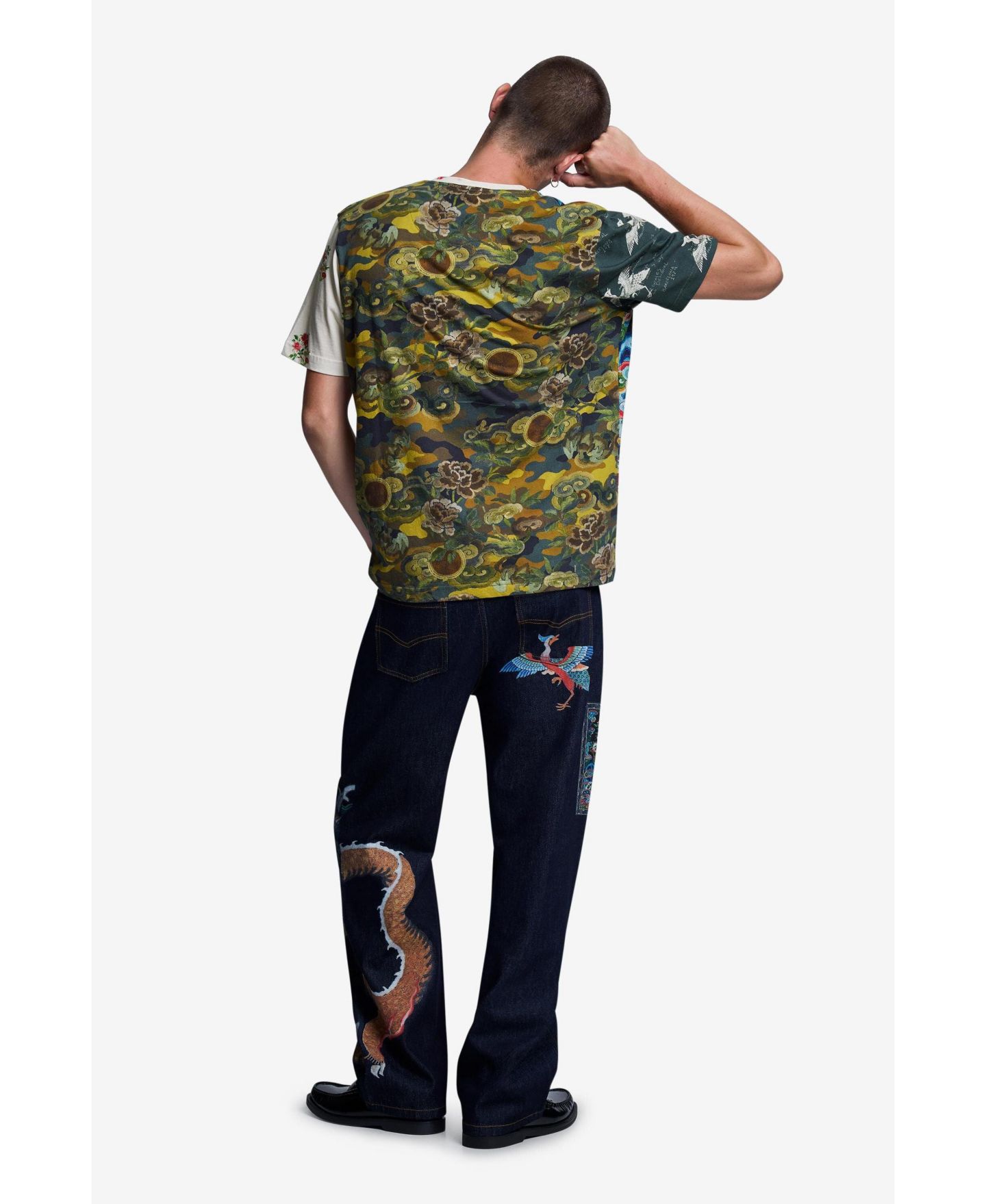Мужская футболка Desigual Graphic Print, цвет: Тёмный серый — фото 6