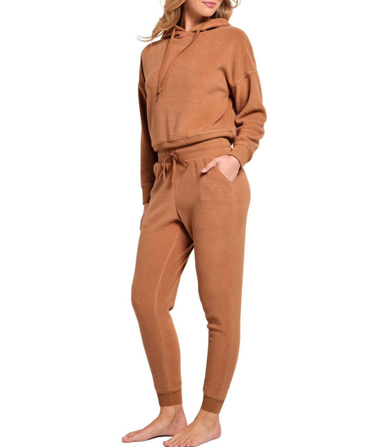 Adore Me Women's Davinia Fleece Matching Hoodie and Jogger Set, 2-Piece Set